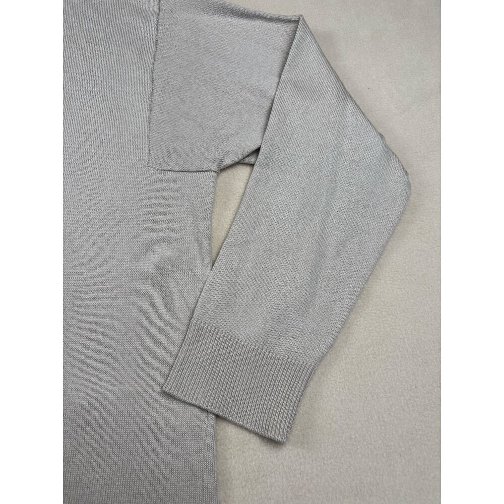 Eileen Fisher Women's Beige Peruvian Organic Cotton blend V Neck Petite Small - Picture 6 of 8